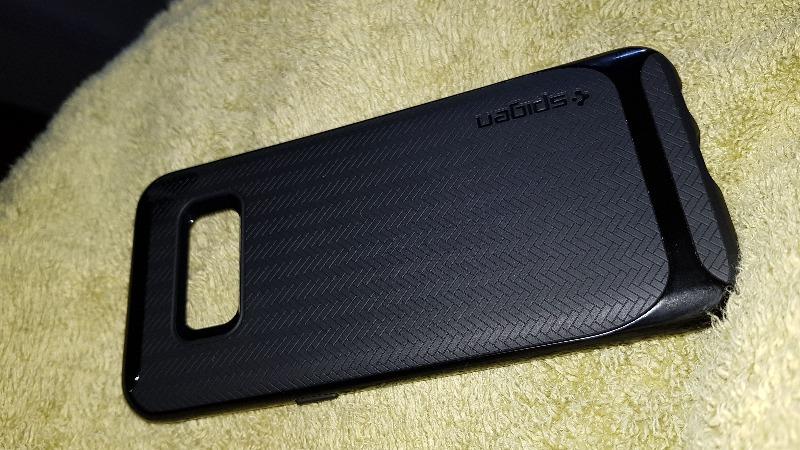 Galaxy S8 Spigen Neo Hybrid Dual Layer Case - Shiny Black - Customer Photo From Momin M.