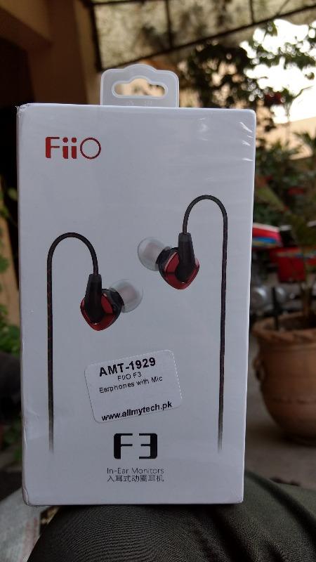 FiiO F3 Dynamic Graphene Driver In-Ear Monitor Earphones with Mic - Customer Photo From Haroon
