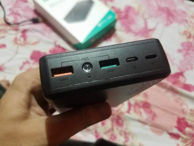 AUKEY 30000mAh Portable Charger with Quick Charge 3.0, Lightning & Micro-USB Input - PB-T11 - Customer Photo From Syed M.