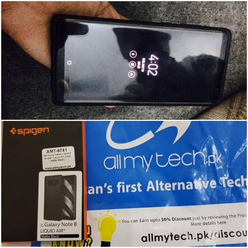 Samsung Galaxy Note 8 Original Spigen Liquid Air Case - Customer Photo From Fahd Saleh