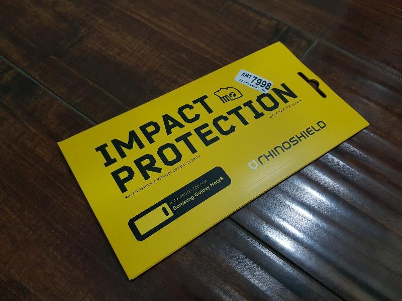 RhinoShield Transparent Back Protector for Samsung Galaxy Note 8 - Customer Photo From Moiz S.