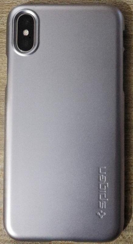 Apple iPhone X Spigen Original Thin Fit - Satin Silver - Customer Photo From Shuaib A.