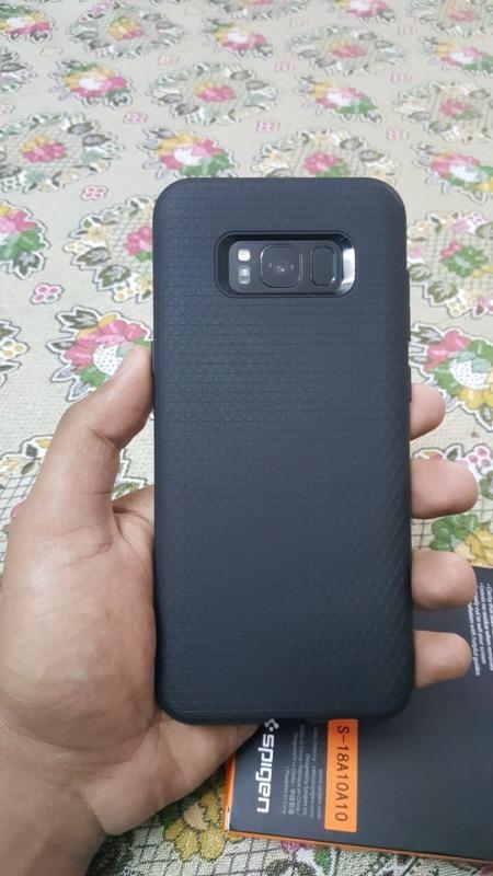 Samsung Galaxy S8 Plus Spigen Liquid Air Case - Black - Customer Photo From Anonymous