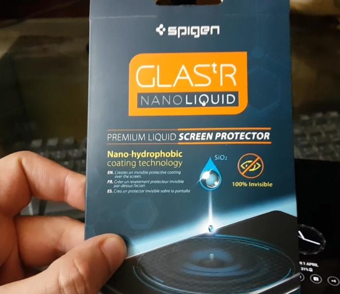 Spigen Glas.tr Nano Liquid Universal Screen Protection - Clear - Customer Photo From Hassan Z.
