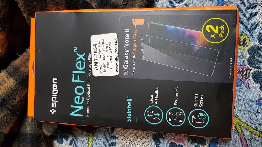 Galaxy Note 8 Spigen Neo Flex Case Friendly Screen Protector - 2 PACK - Customer Photo From Shahnawaz A.