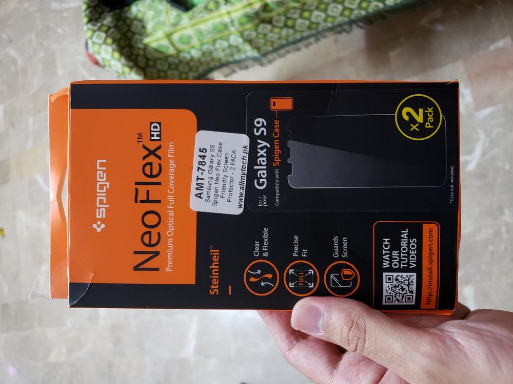 Galaxy S9 Spigen Neo Flex Case Friendly Screen Protector - 2 PACK - Customer Photo From Ghulam M.