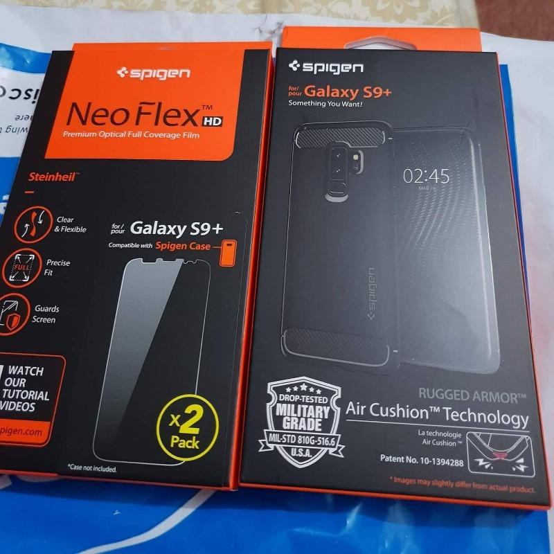Galaxy S9 Plus Spigen Neo Flex Case Friendly Screen Protector - 2 PACK - Customer Photo From Muhammad Haris