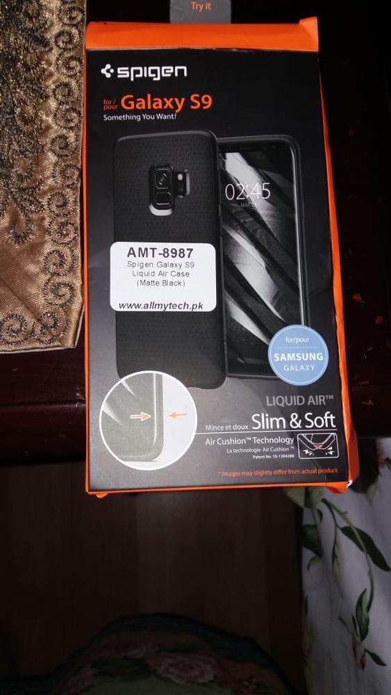 Samsung Galaxy S9 Spigen Original Liquid Air Soft Case - Matte Black - Customer Photo From Hatim S.