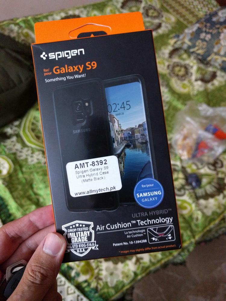 Samsung Galaxy S9 Spigen Original Ultra Hybrid Case - Matte Black - Customer Photo From Ghulam M.
