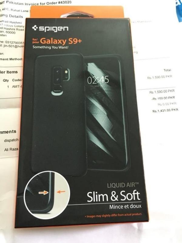 Samsung Galaxy S9 Plus Spigen Original Liquid Air Soft Case - Matte Black - Customer Photo From Kumail