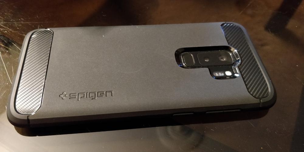 Samsung Galaxy S9 Plus Spigen Original Rugged Armor Soft Case - Matte Black - Customer Photo From Anonymous