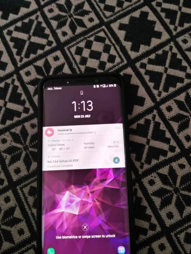 Galaxy S9 Plus RhinoShield 9H 3D Curved Glass Screen Protector - Customer Photo From Waseem Haider