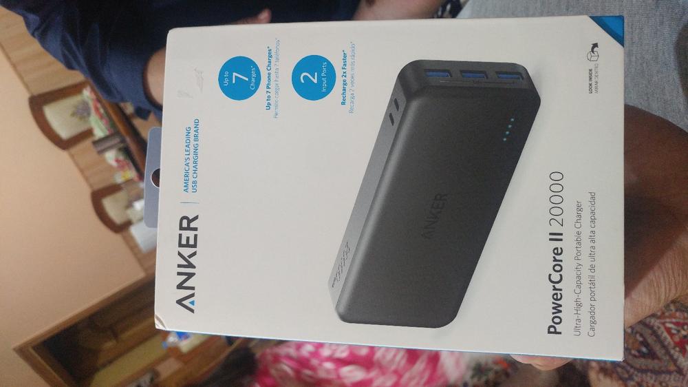 Anker PowerCore II 20000 mAh - Black (A1273H11 ) - Customer Photo From Anonymous
