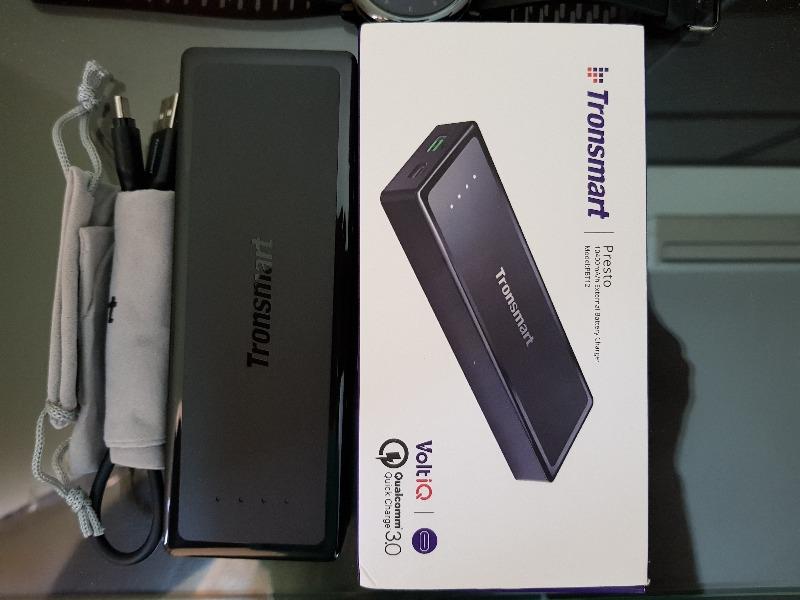 Tronsmart Presto PBT12 10400 mAh USB-C / Type-C External Battery/Portable Power Bank/Portable battery pack with Quick Charge 3.0 Technology - Customer Photo From Raza