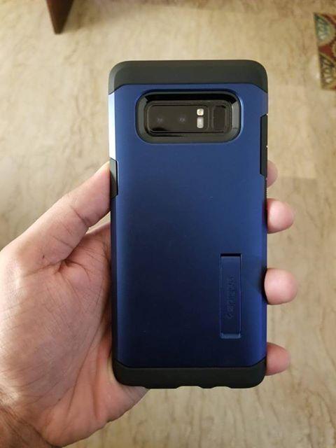 Galaxy Note 8 Spigen Case Tough Armor - Deep Sea Blue - Customer Photo From Daniyal