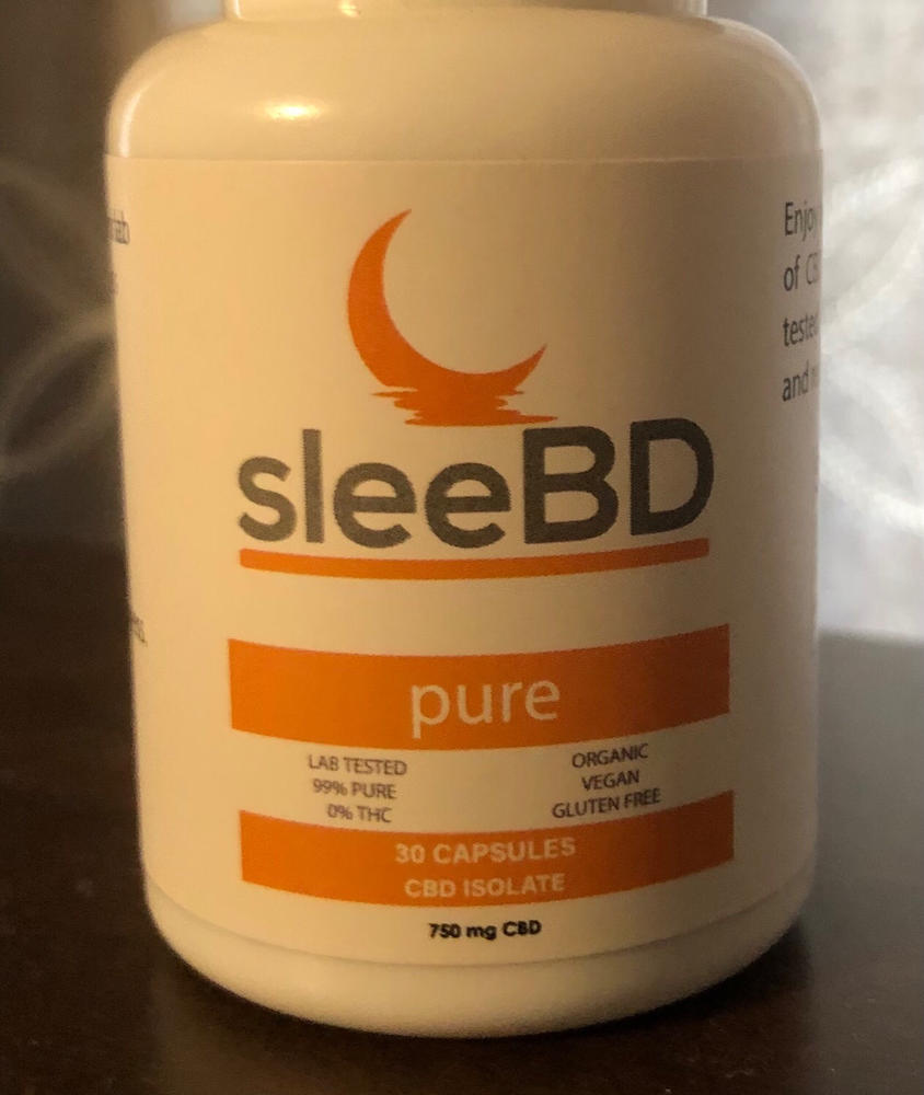 SleeBD CBD Capsules - Pure - Customer Photo From Lawrence Brierley