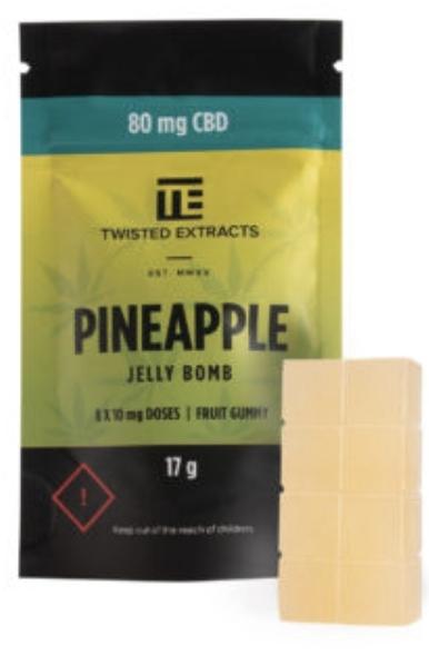 Twisted Extracts Jelly Bombs 80mg CBD - Pineapple - Customer Photo From Jody Schamehorn