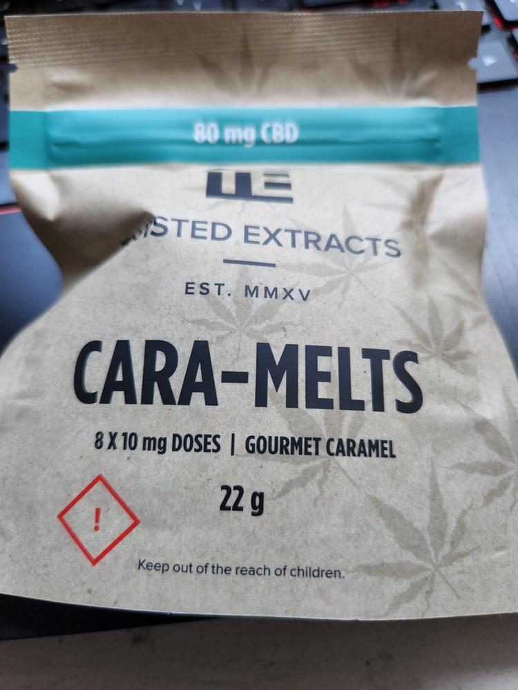 Twisted Extracts Cara-Melts - 80mg CBD - Customer Photo From Tricia Russell