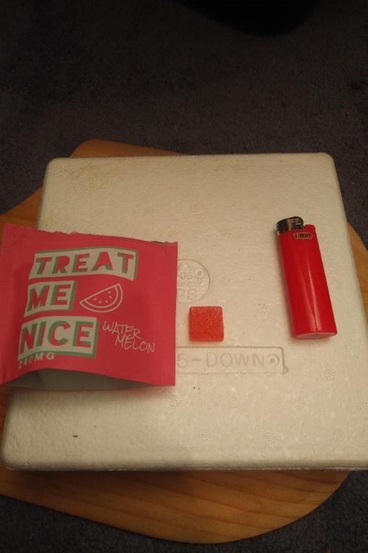 Treat Me Nice (240mg) THC Gummies - Watermelon - Customer Photo From Jonathan Marois