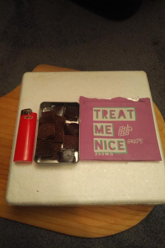 Treat Me Nice (240mg) THC Gummies - Grape - Customer Photo From Jonathan Marois