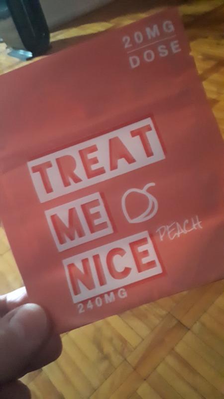 Treat Me Nice (240mg) THC Gummies - Peach - Customer Photo From Brian Bryan