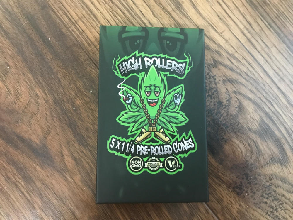 High Rollers Premium 5x 1 1/4 Pre Rolled Cones (Assorted Varieties) - Super Skunk (Hybrid) - Customer Photo From Pamela Fenske