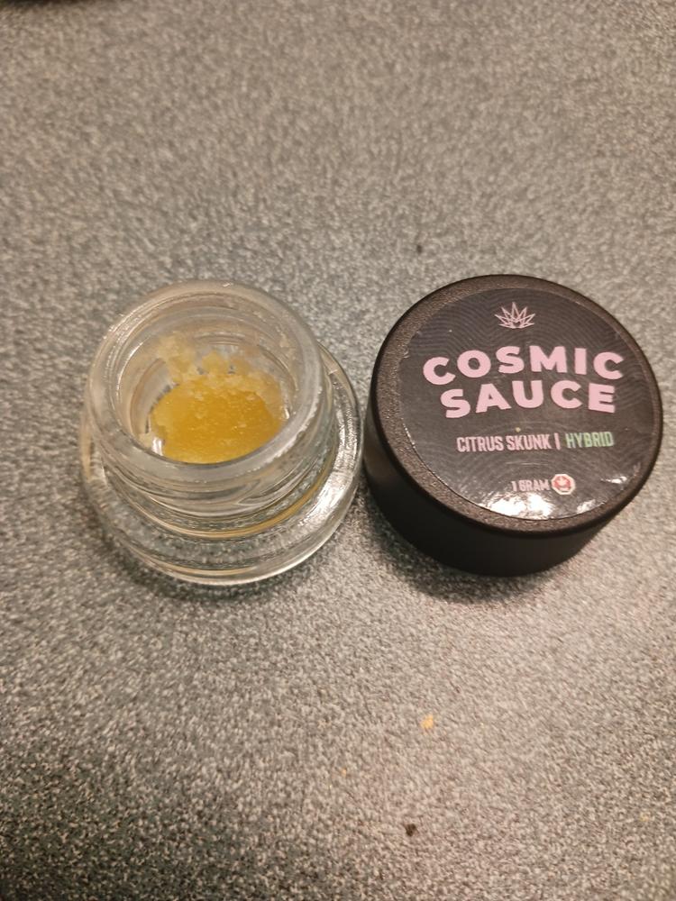 Cosmic Concentrates Premium Sauce 1g - Citrus Skunk - Customer Photo From suzanna laboucan