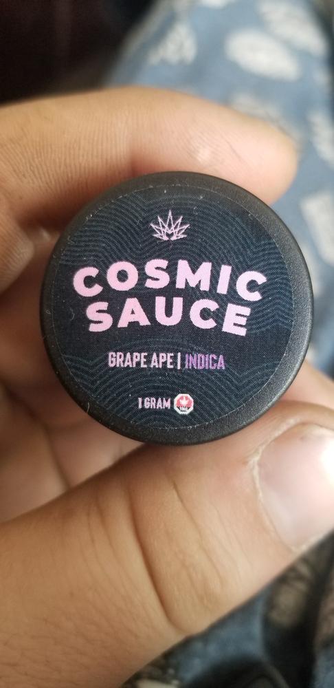 Cosmic Concentrates Premium Sauce 1g - Grape Ape - Customer Photo From Walter Beaumier