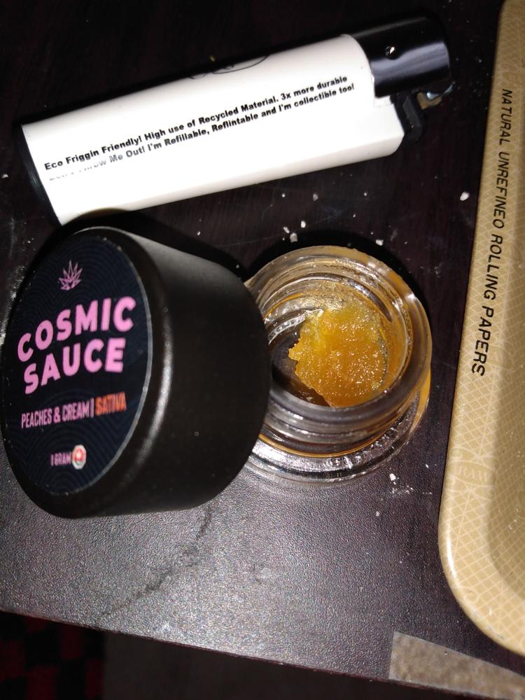 Cosmic Concentrates Premium Sauce 1g - Peaches and Cream - Customer Photo From Vanessa Rodrigue