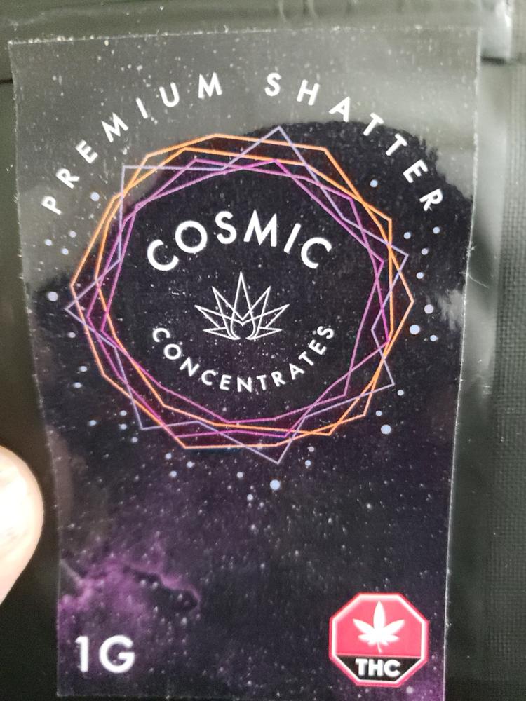 Cosmic Concentrates Premium Shatter 1g - Bubba Kush - Customer Photo From Marc Philippon