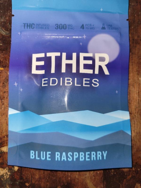 Ether Edibles 300MG THC - Blue Raspberry - Customer Photo From William Prevost