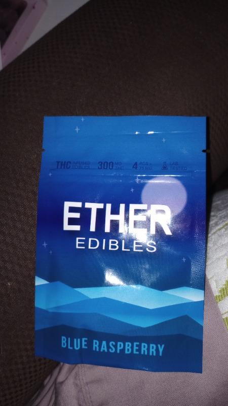 Ether Edibles 300MG THC - Blue Raspberry - Customer Photo From Denise Miller