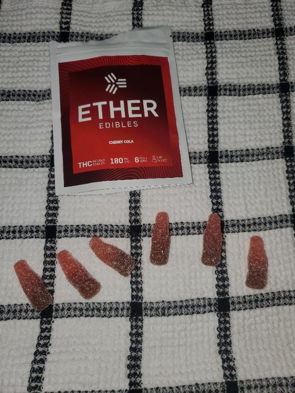 Ether Edibles 180MG THC - Cherry Cola - Customer Photo From Regis Rodney