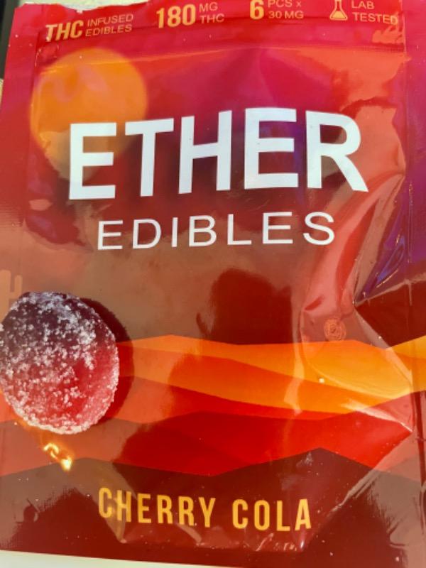 Ether Edibles 180MG THC - Cherry Cola - Customer Photo From Caitlin Storos