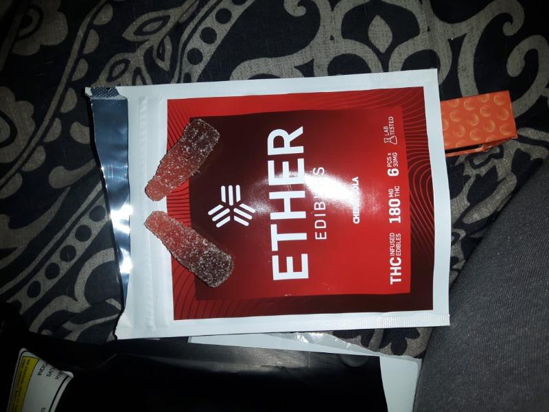 Ether Edibles 180MG THC - Cherry Cola - Customer Photo From Travis Mullins