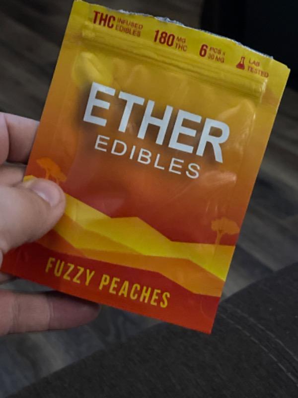 Ether Edibles 180MG THC - Fuzzy Peaches - Customer Photo From Kevin Bertrand