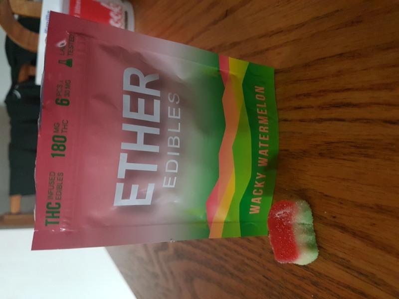 Ether Edibles 180MG THC - Wacky Watermelons - Customer Photo From Jessyca Milhomme