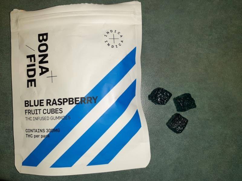 Bonafide - 300mg Blue Raspberry Fruit Cubes (Indica) - Customer Photo From Debbie Vergara