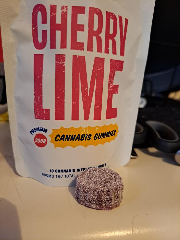 OneStop - Sour Cherry Lime 500mg THC Gummies - Customer Photo From Liam Vill
