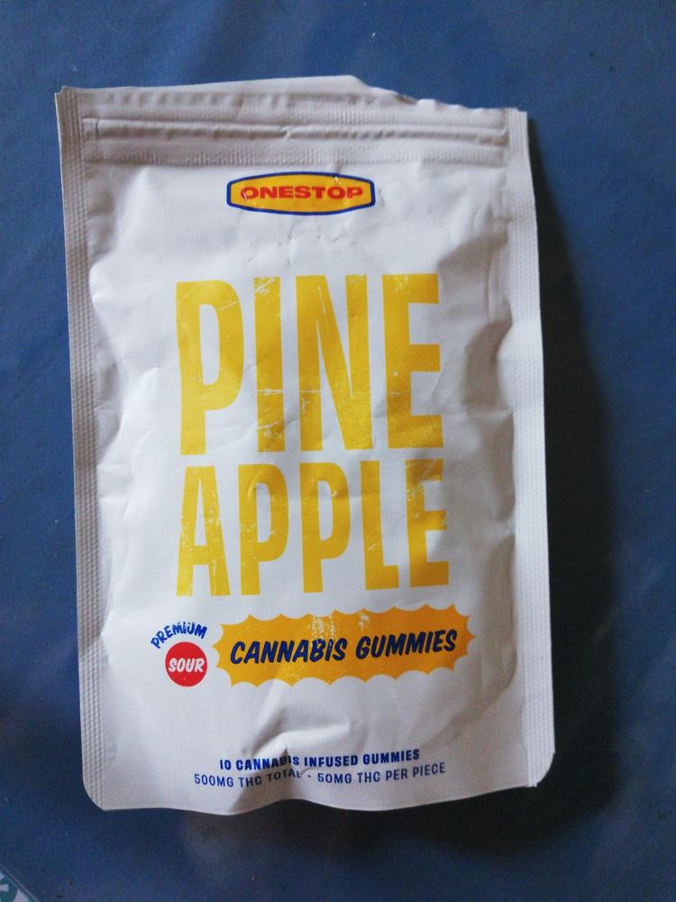 OneStop - Sour Pineapple 500mg THC Gummies - Customer Photo From Kimberley Hines