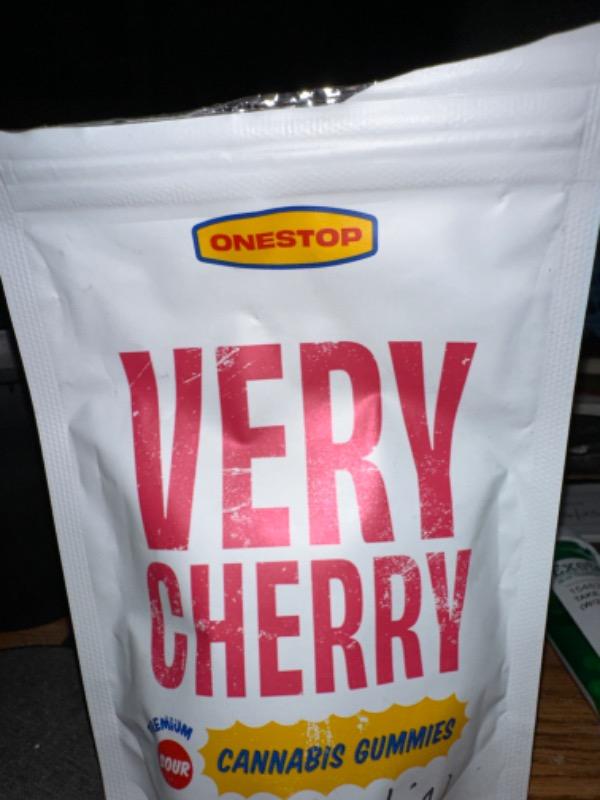 OneStop - Sour Very Cherry 500mg THC Gummies - Customer Photo From Tina Lindenfield