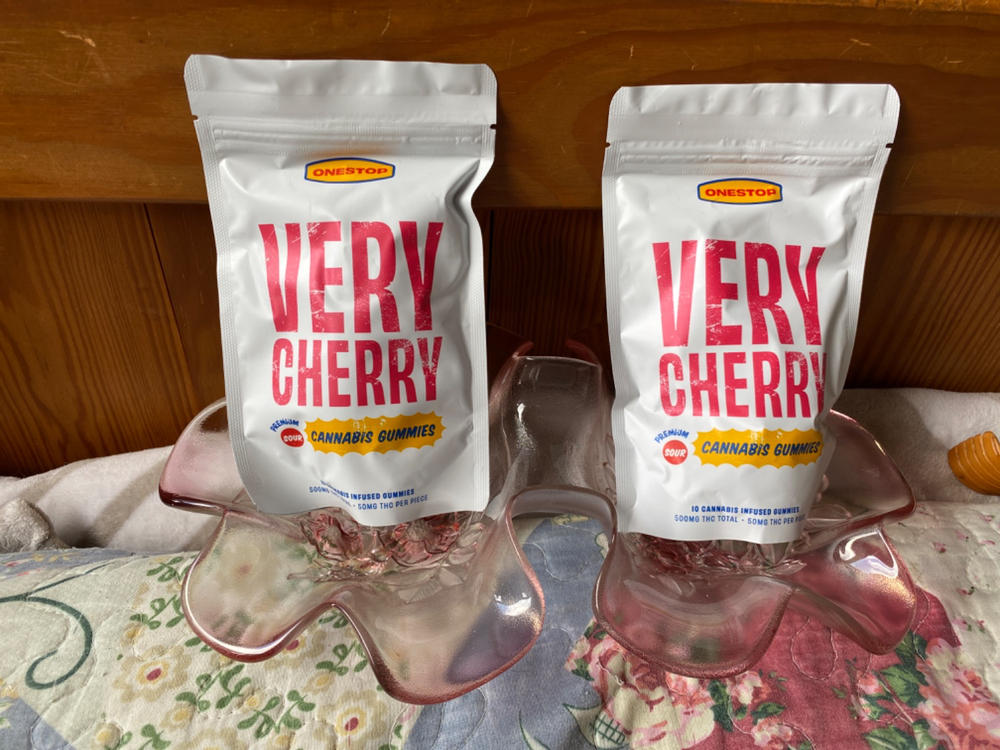 OneStop - Sour Very Cherry 500mg THC Gummies - Customer Photo From Mark Costley