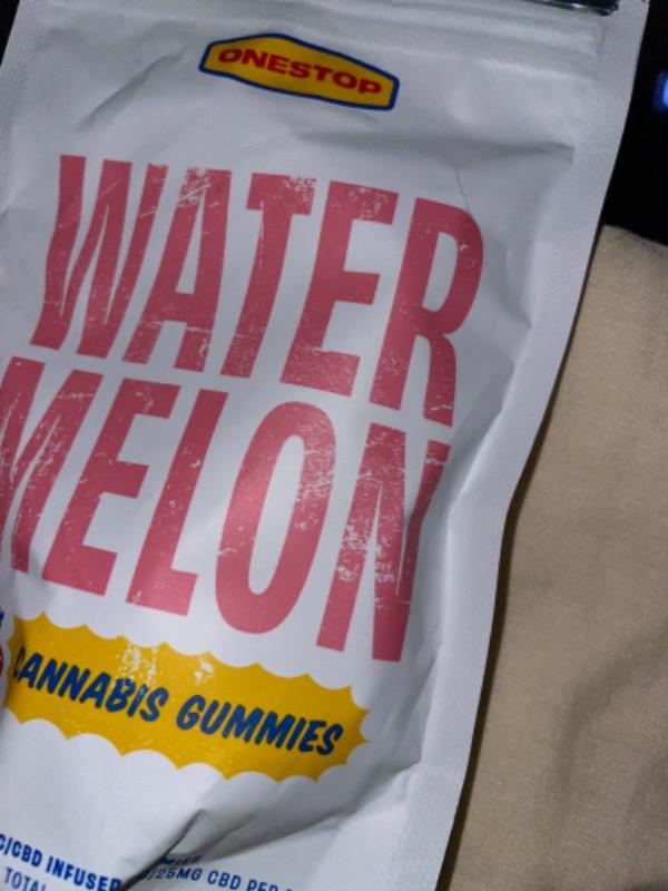 OneStop - Watermelon 500mg 1:1 THC/CBD Gummies - Customer Photo From Bonita Letemplier