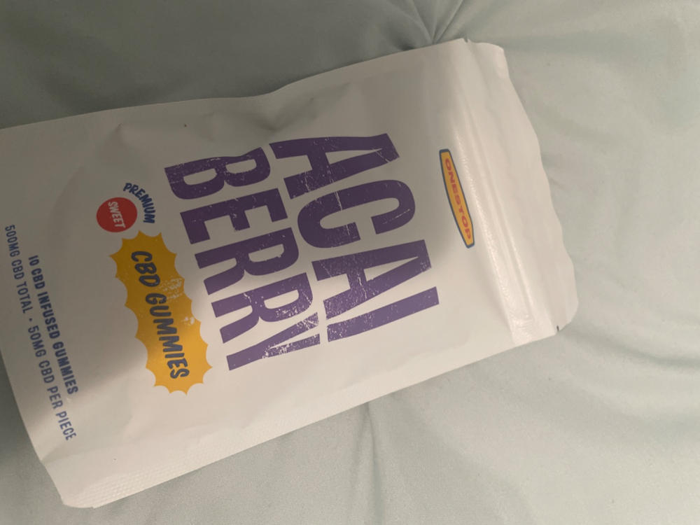 OneStop - Acai Berry 500mg CBD Gummies - Customer Photo From Bonita Letemplier