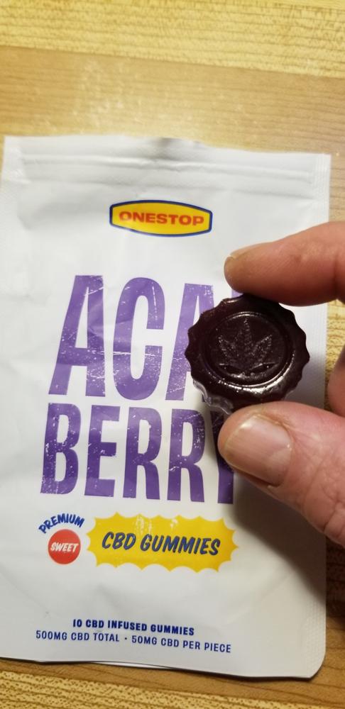 OneStop - Acai Berry 500mg CBD Gummies - Customer Photo From Lorne Lucier