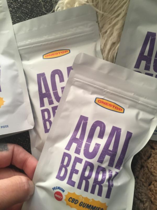 OneStop - Acai Berry 500mg CBD Gummies - Customer Photo From Vanessa Jules Stockley