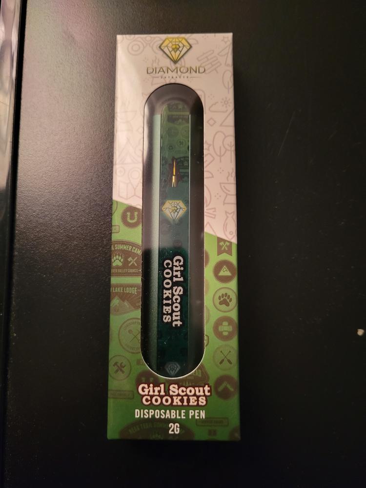 Diamond Concentrates Disposable 2 GRAM Vape Pen – Girl Scout Cookies THC Distillate - Customer Photo From Patrick