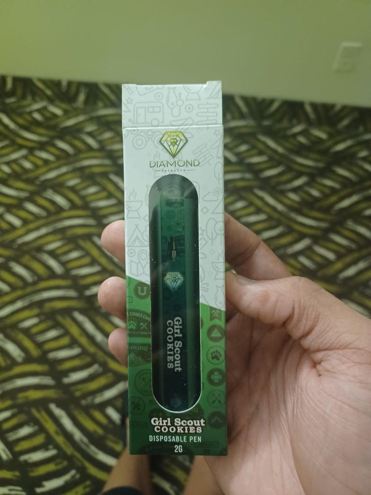 Diamond Concentrates Disposable 2 GRAM Vape Pen – Girl Scout Cookies THC Distillate - Customer Photo From Naya Stephenson