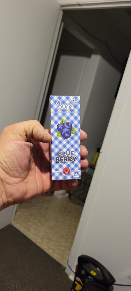 Burn 2mL Disposable Vapes – Blueberry THC Distillate - Customer Photo From Jacquelyn Bluteau