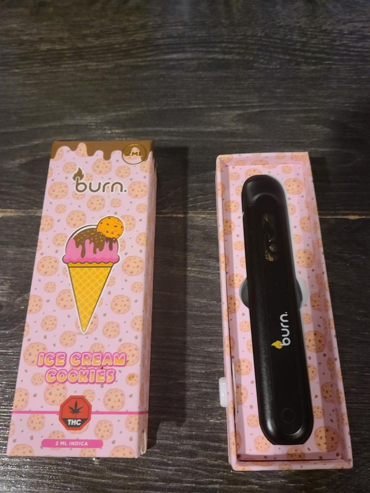 Burn 2mL Disposable Vapes – Ice Cream Cookies THC Distillate - Customer Photo From Mike Lafrance